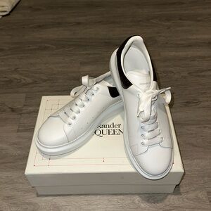Alexander McQueen White & Brown Croc Oversized Sneakers
